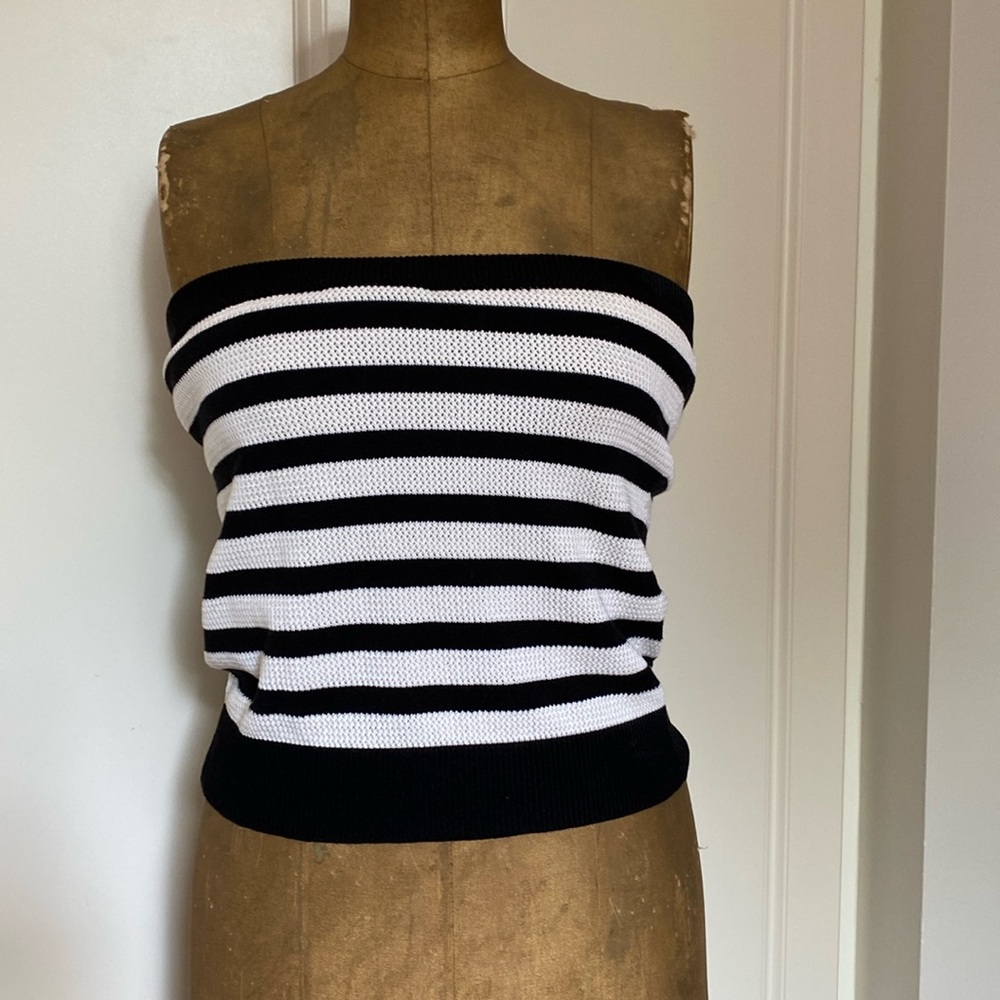 LAUNDRY BY SHELLI SEGAL STRAPLESS TOP SIZE L.